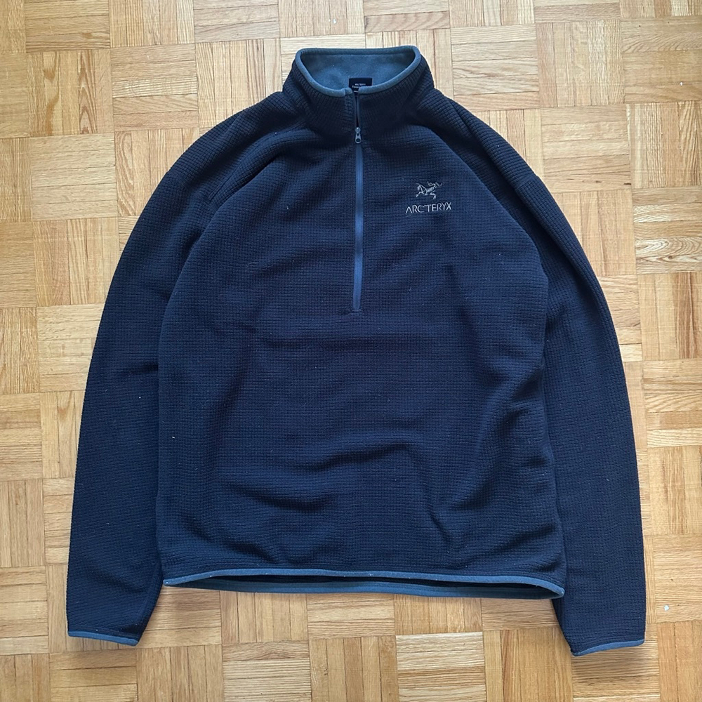 Arc'teryx Vintage Half Zip Fleece Sweater Waffle Size XL